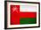 Oman Flag Design with Wood Patterning - Flags of the World Series-Philippe Hugonnard-Framed Premium Giclee Print