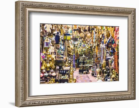 Oman, Muscat. Shop in the Old Mutrah Souk-Matteo Colombo-Framed Photographic Print