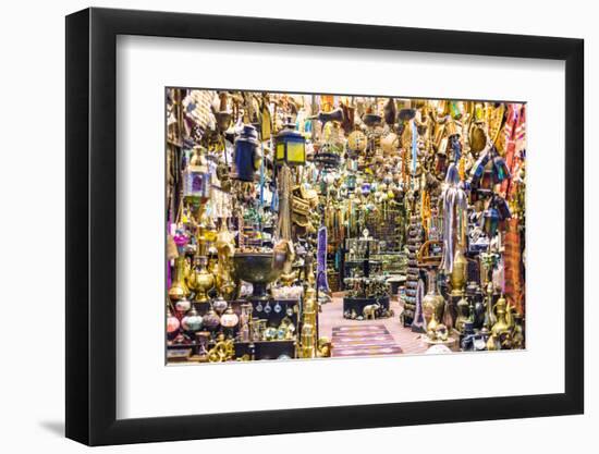 Oman, Muscat. Shop in the Old Mutrah Souk-Matteo Colombo-Framed Photographic Print