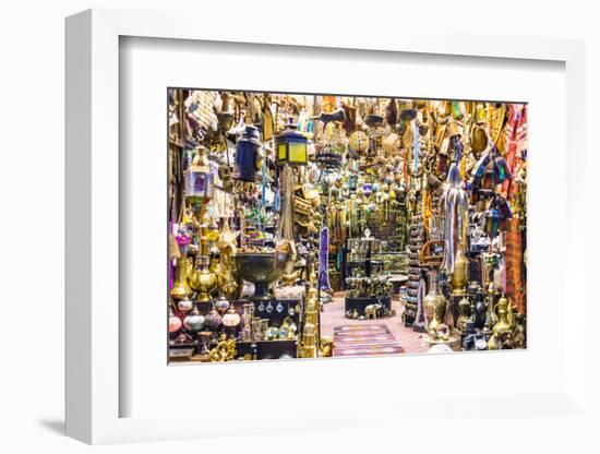 Oman, Muscat. Shop in the Old Mutrah Souk-Matteo Colombo-Framed Photographic Print