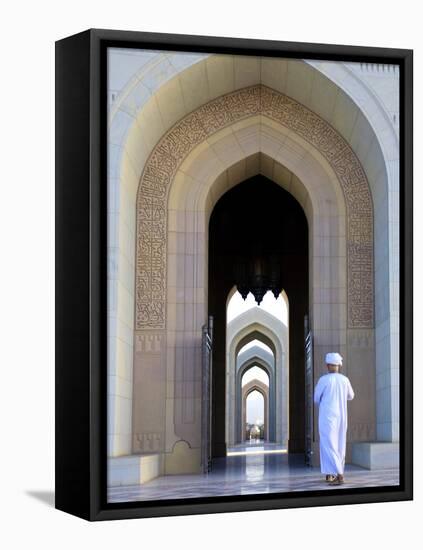 Oman, Muscat, Sultan Qaboos Grand Mosque-Michele Falzone-Framed Premier Image Canvas