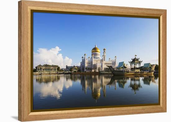 Omar Ali Saifuddien Mosque, Bandar Seri Begawan, Brunei, Borneo, Southeast Asia-Christian-Framed Premier Image Canvas