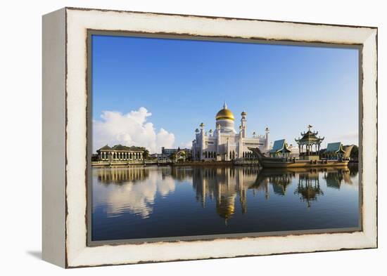 Omar Ali Saifuddien Mosque, Bandar Seri Begawan, Brunei, Borneo, Southeast Asia-Christian-Framed Premier Image Canvas