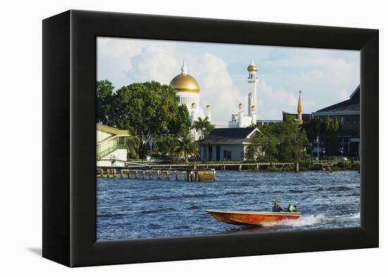 Omar Ali Saifuddien Mosque, Bandar Seri Begawan, Brunei, Borneo, Southeast Asia-Christian-Framed Premier Image Canvas