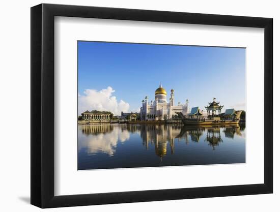 Omar Ali Saifuddien Mosque, Bandar Seri Begawan, Brunei, Borneo, Southeast Asia-Christian-Framed Photographic Print