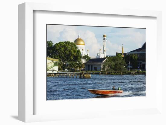 Omar Ali Saifuddien Mosque, Bandar Seri Begawan, Brunei, Borneo, Southeast Asia-Christian-Framed Photographic Print