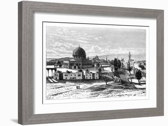 Omar's Mosque, Jerusalem, Israel, 1895-Armand Kohl-Framed Giclee Print