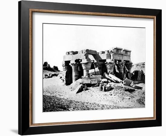 Ombos Temple, Nubia, Egypt, 1887-Henri Bechard-Framed Giclee Print