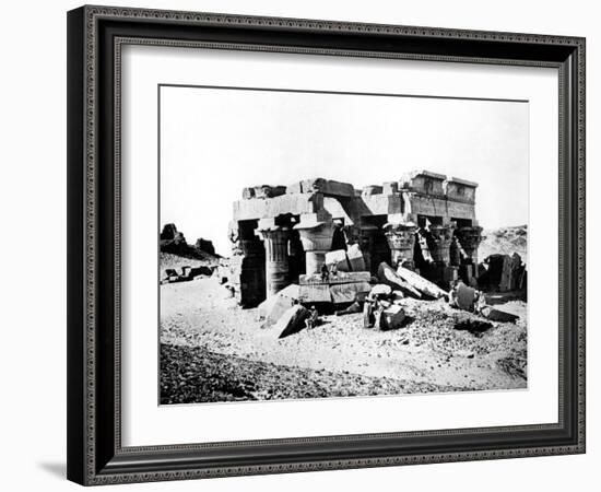 Ombos Temple, Nubia, Egypt, 1887-Henri Bechard-Framed Giclee Print