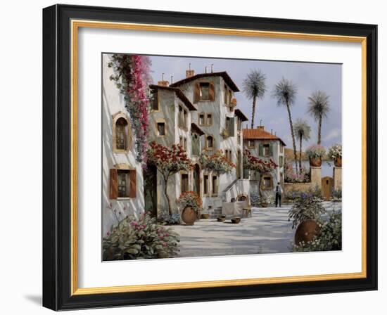 Ombre al Pomeriggio-Guido Borelli-Framed Giclee Print