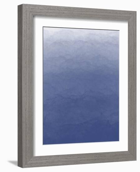 Ombré Blue Fresco 1-Melody Hogan-Framed Art Print