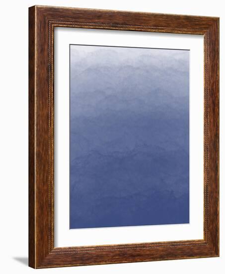 Ombré Blue Fresco 1-Melody Hogan-Framed Art Print