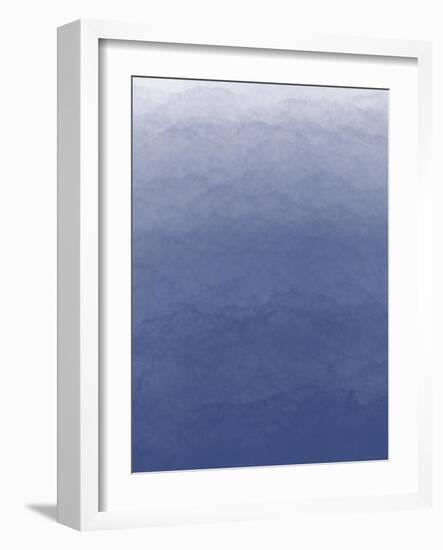 Ombré Blue Fresco 1-Melody Hogan-Framed Art Print