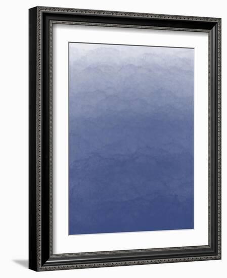 Ombré Blue Fresco 1-Melody Hogan-Framed Art Print