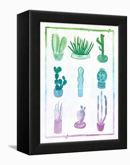 Ombre Cactus-Ashley Sta Teresa-Framed Stretched Canvas