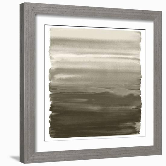 Ombre Gray Brown II-Allie Corbin-Framed Art Print