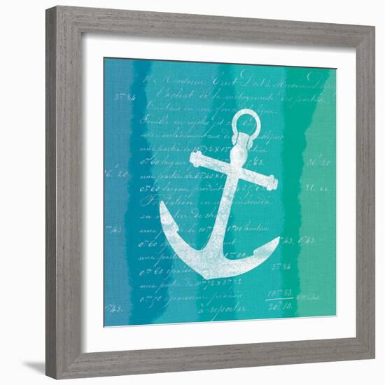 Ombre Ocean Anchor-Meili Van Andel-Framed Art Print