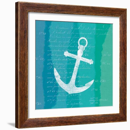 Ombre Ocean Anchor-Meili Van Andel-Framed Art Print