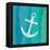 Ombre Ocean Anchor-Meili Van Andel-Framed Stretched Canvas