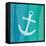 Ombre Ocean Anchor-Meili Van Andel-Framed Stretched Canvas