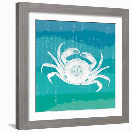 Ombre Ocean Rock Crab-Meili Van Andel-Framed Art Print