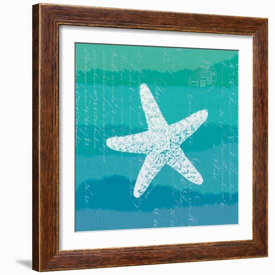 Ombre Ocean Starfish-Meili Van Andel-Framed Art Print