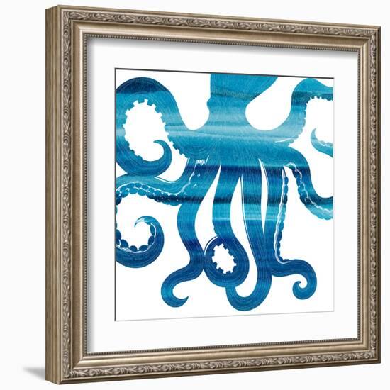 Ombre Octopus Reverse-Kimberly Allen-Framed Art Print