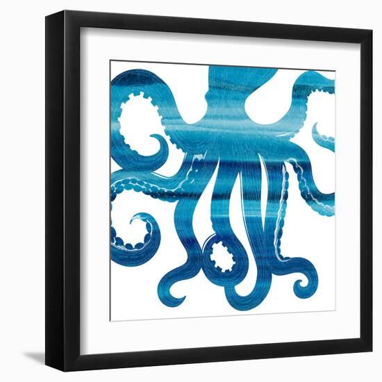 Ombre Octopus Reverse-Kimberly Allen-Framed Art Print