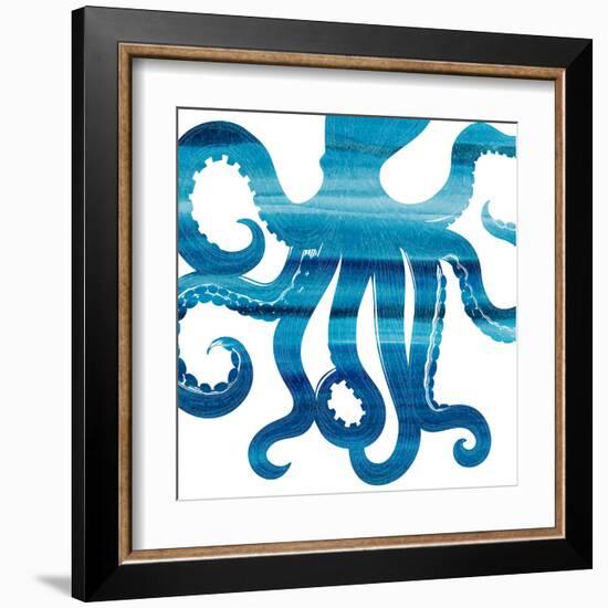 Ombre Octopus Reverse-Kimberly Allen-Framed Art Print