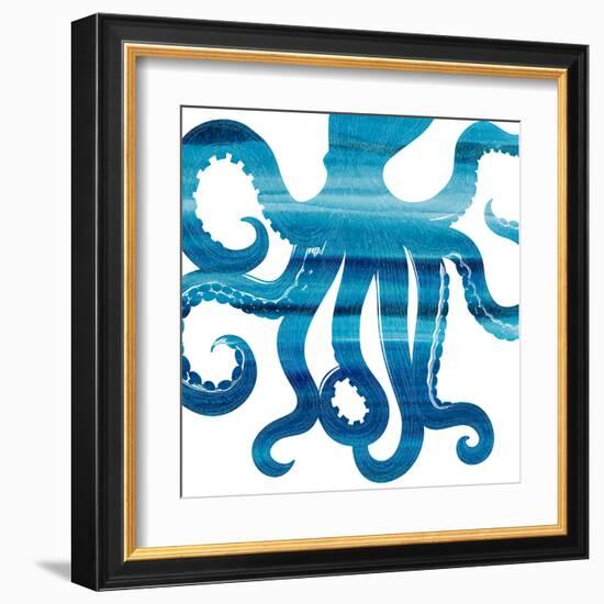 Ombre Octopus Reverse-Kimberly Allen-Framed Art Print