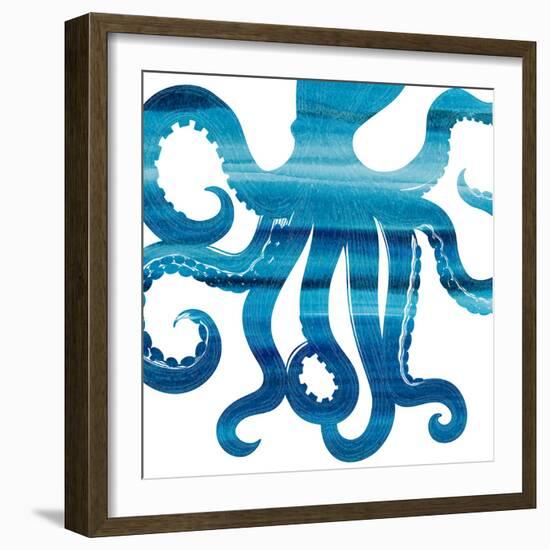 Ombre Octopus Reverse-Kimberly Allen-Framed Art Print