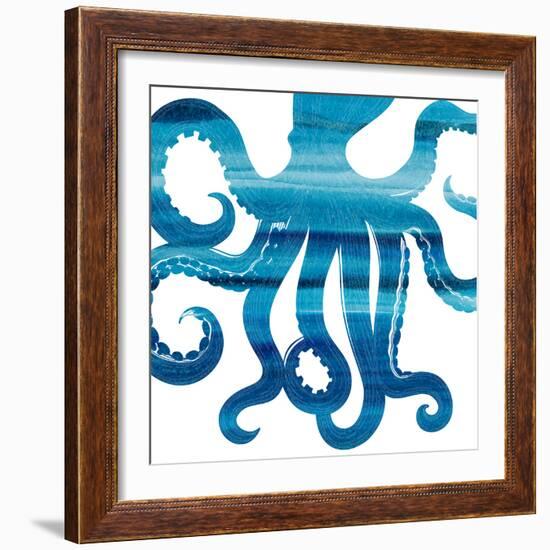 Ombre Octopus Reverse-Kimberly Allen-Framed Art Print