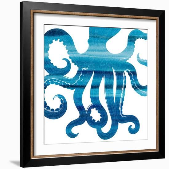 Ombre Octopus Reverse-Kimberly Allen-Framed Art Print