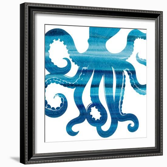 Ombre Octopus Reverse-Kimberly Allen-Framed Art Print