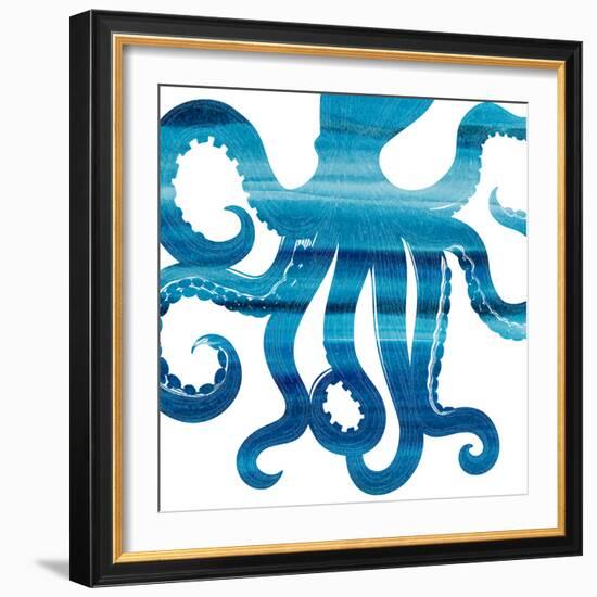 Ombre Octopus Reverse-Kimberly Allen-Framed Art Print