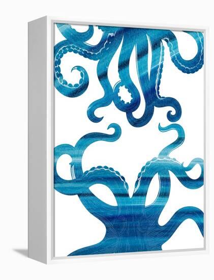 Ombre Octopus-Kimberly Allen-Framed Stretched Canvas