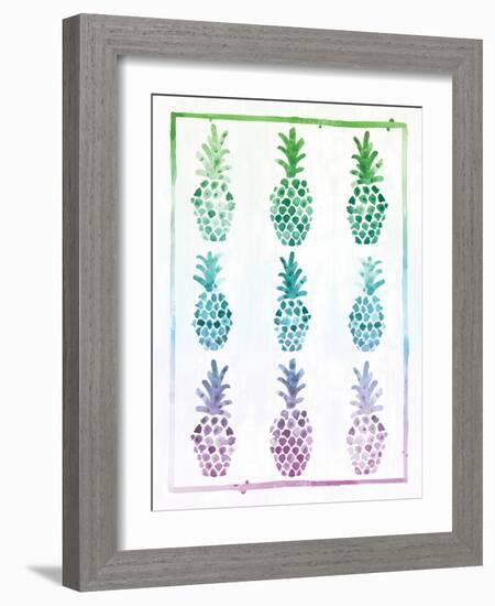 Ombre Pineapple-Ashley Sta Teresa-Framed Art Print