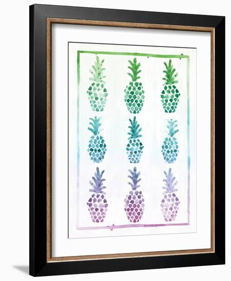 Ombre Pineapple-Ashley Sta Teresa-Framed Art Print