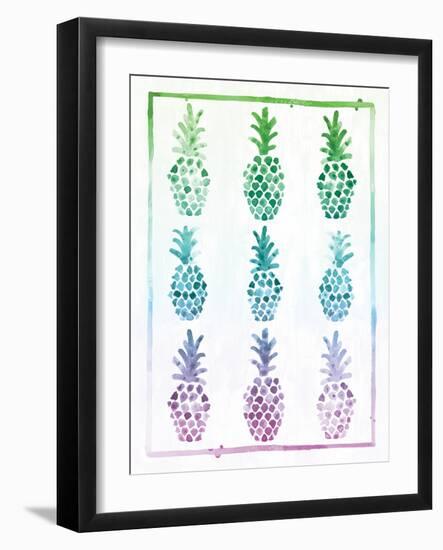 Ombre Pineapple-Ashley Sta Teresa-Framed Art Print