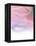 Ombre Pink Flow Motion on White-Dominique Vari-Framed Stretched Canvas