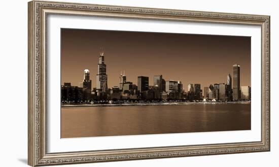 Ombre Skyline III-Adam Brock-Framed Giclee Print