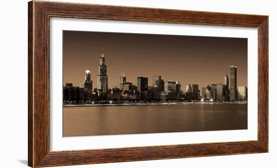 Ombre Skyline III-Adam Brock-Framed Giclee Print