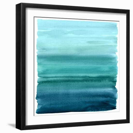 Ombre Teal II-Allie Corbin-Framed Art Print