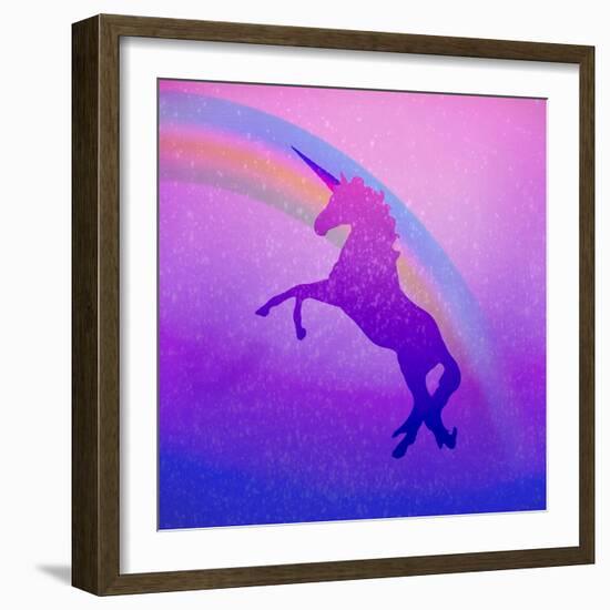 Ombre Unicorn 2-Kimberly Allen-Framed Art Print