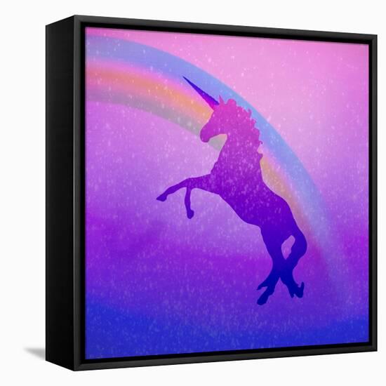 Ombre Unicorn 2-Kimberly Allen-Framed Stretched Canvas