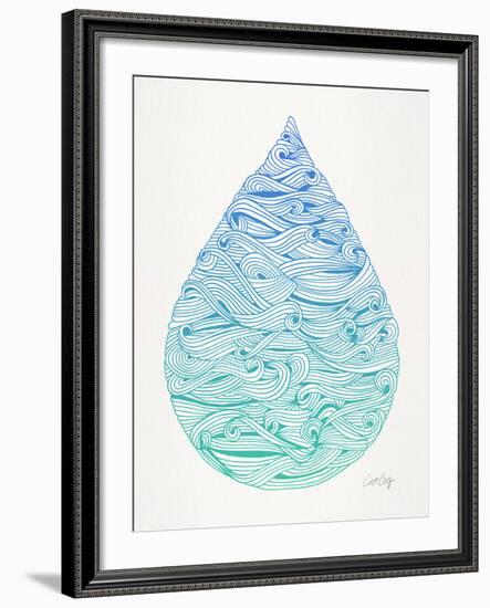 Ombre Water Drop-Cat Coquillette-Framed Giclee Print