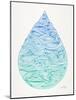 Ombre Water Drop-Cat Coquillette-Mounted Giclee Print