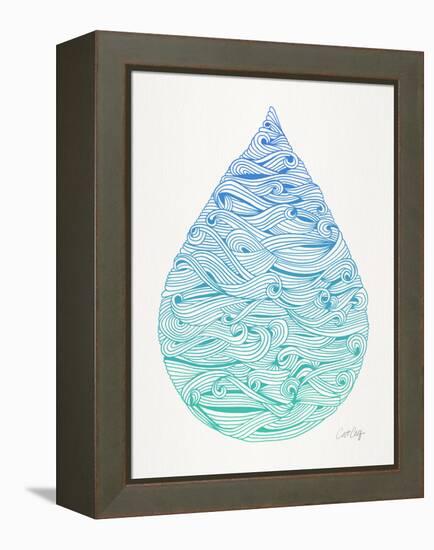 Ombre Water Drop-Cat Coquillette-Framed Premier Image Canvas