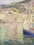 Villefranche on the French Riviera-Omer Coppens-Framed Premier Image Canvas