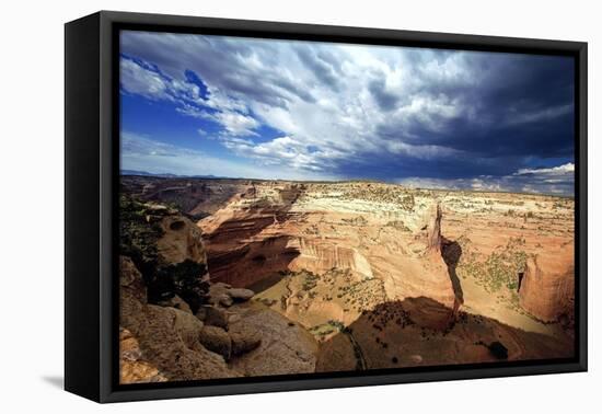 Ominous Sky, Canyon De Chelly, Arizona-George Oze-Framed Premier Image Canvas